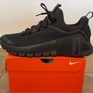 Size 10 - Nike Free Metcon 6 Triple Black Anthracite FJ7127-00 Men’s BRAND NEW